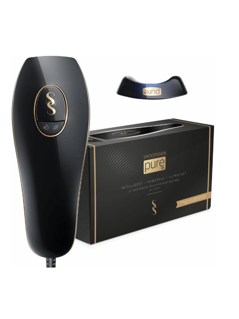 SmoothSkin Pure Fit At-Home IPL Laser Hair Removal Device and IPL Safety Glasses